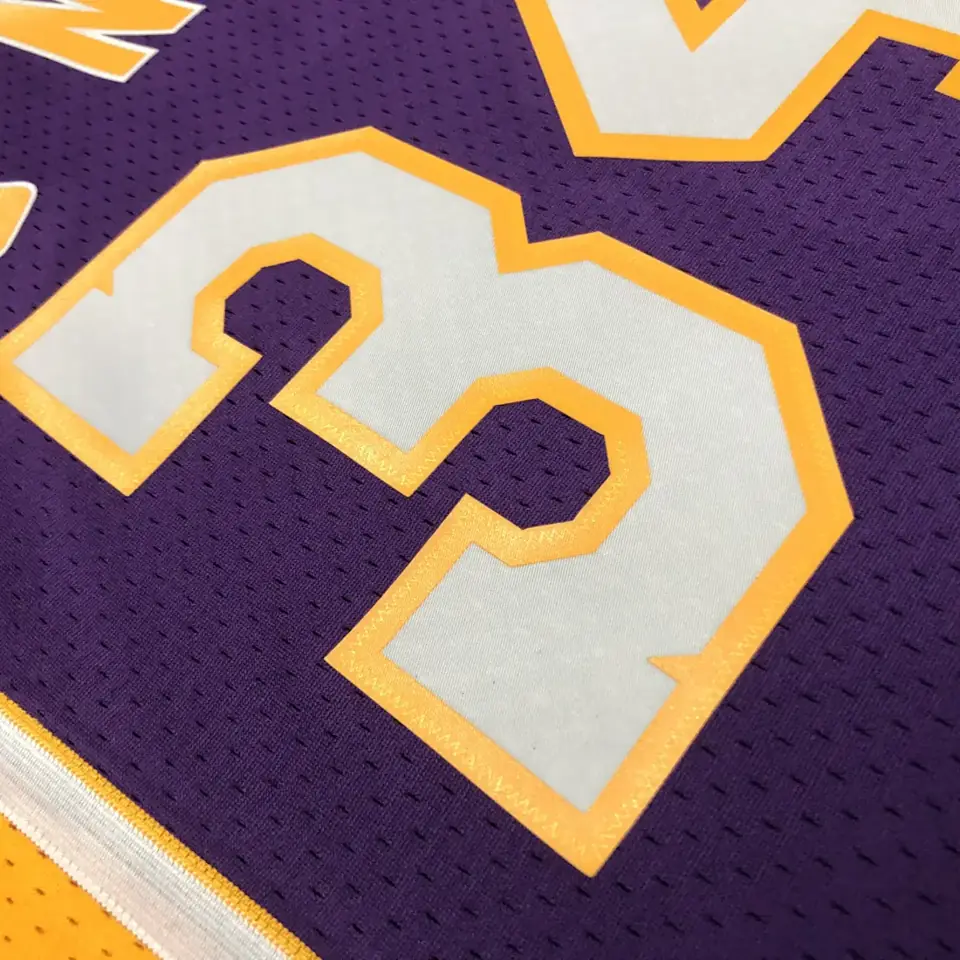 Foto 6 de Camiseta retro termosellada MN: SW de los Lakers temporada 19/00, cuello en V, morado, número 34 O'Neal