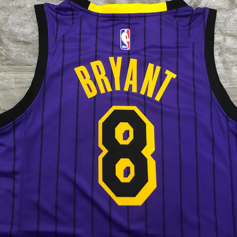 Foto 6 de Temporada 18 Los Angeles Lakers morado Edición limitada de rayas nº 8 Kobe
