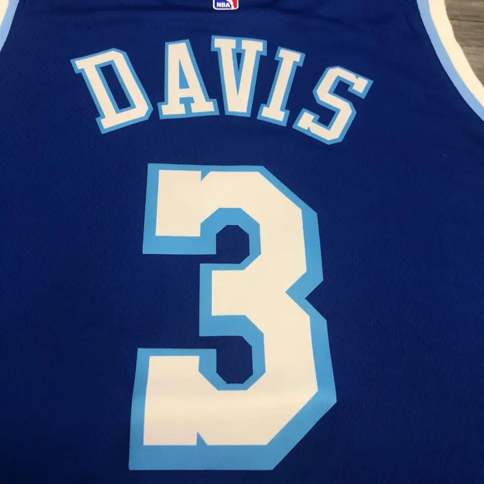 Foto 6 de Los Angeles Lakers Noche Latina retro azul número 3 Anthony Davis