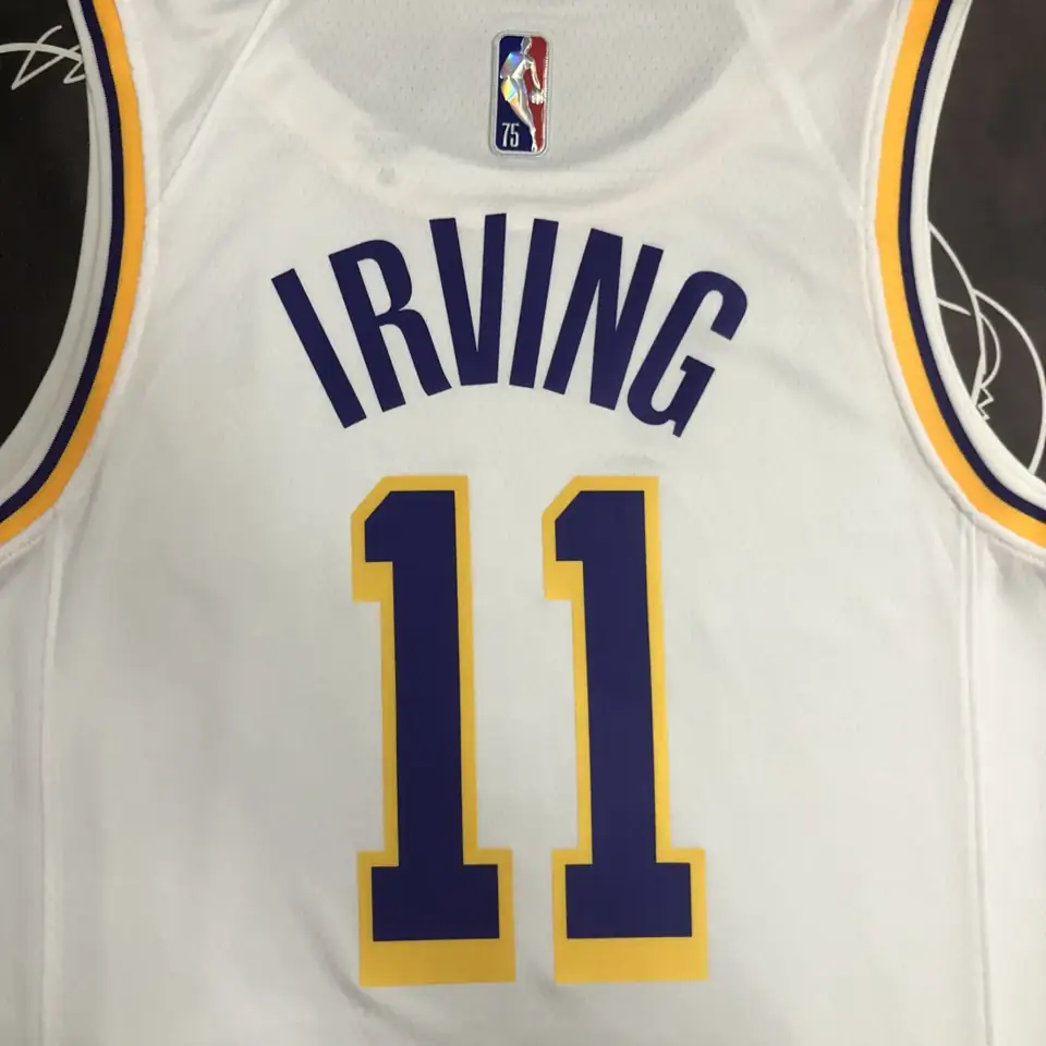 Foto 4 de 75º aniversario Lakers blanco número 11 Irving