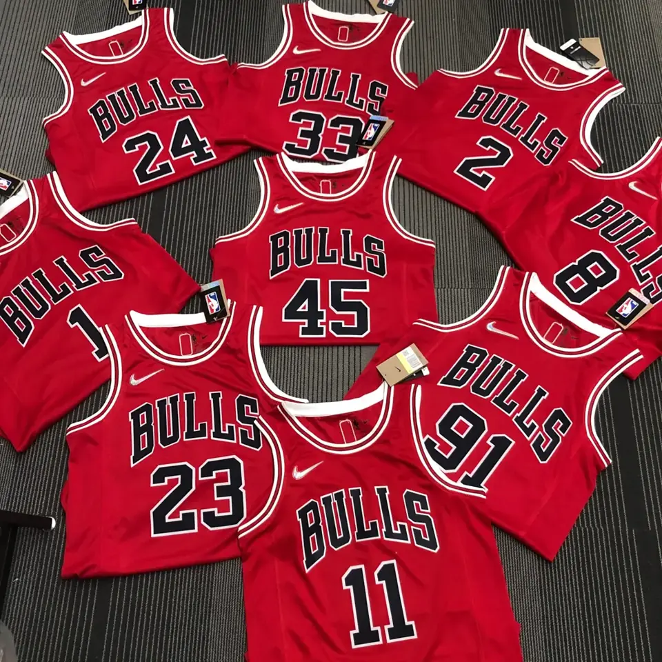 Foto 2 de 75 aniversario Bulls rojo número 23 Jordan