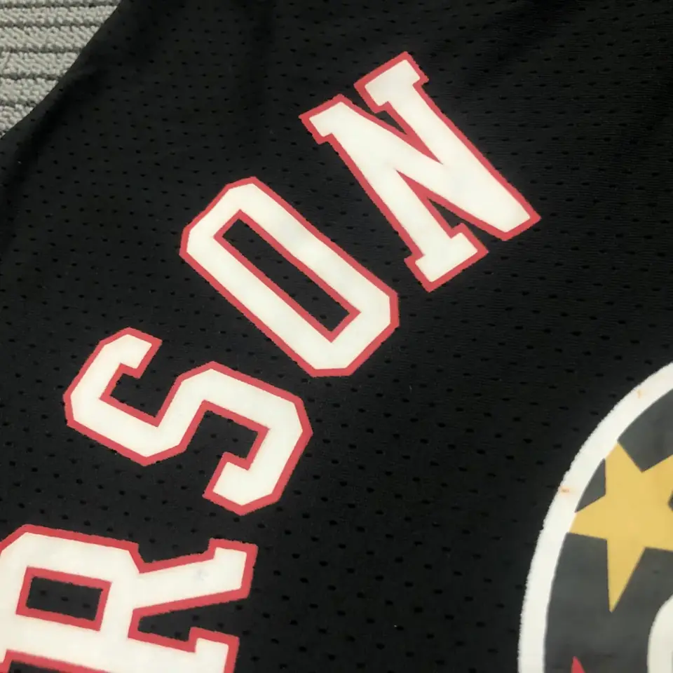 Foto 5 de Mitchellness 76ers de Filadelfia negro número 3 Iverson camiseta retro de malla de manga corta
