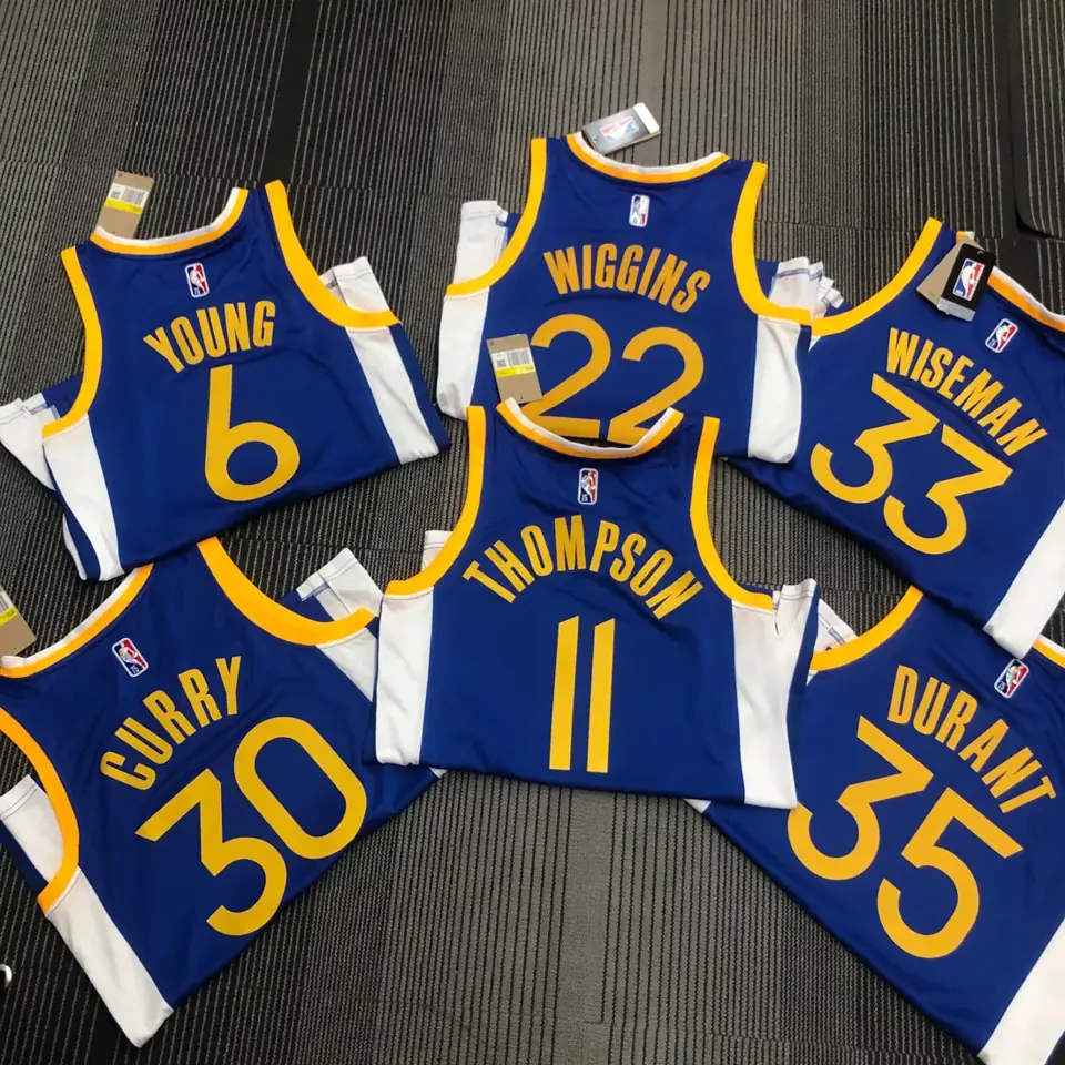 Foto 2 de 75 aniversario Warriors cuello en V azul número 30 Curry