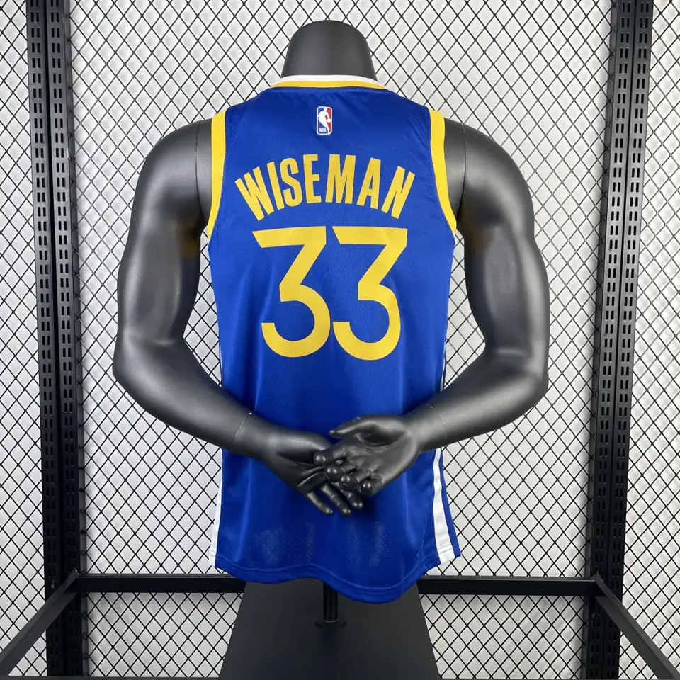 Foto 2 de Temporada 23 Golden State Warriors visitante azul número 33 Wiseman