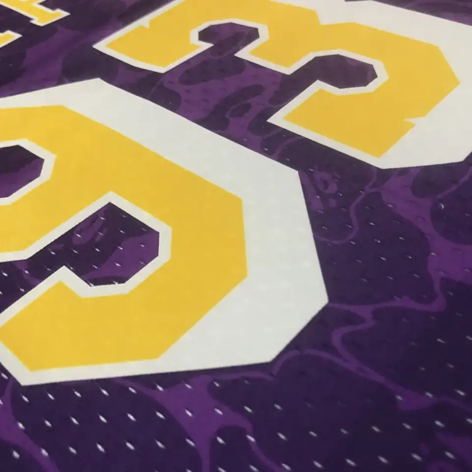 Foto 3 de Camiseta colaborativa BAPE×M&N: Los Angeles Lakers morada número 93