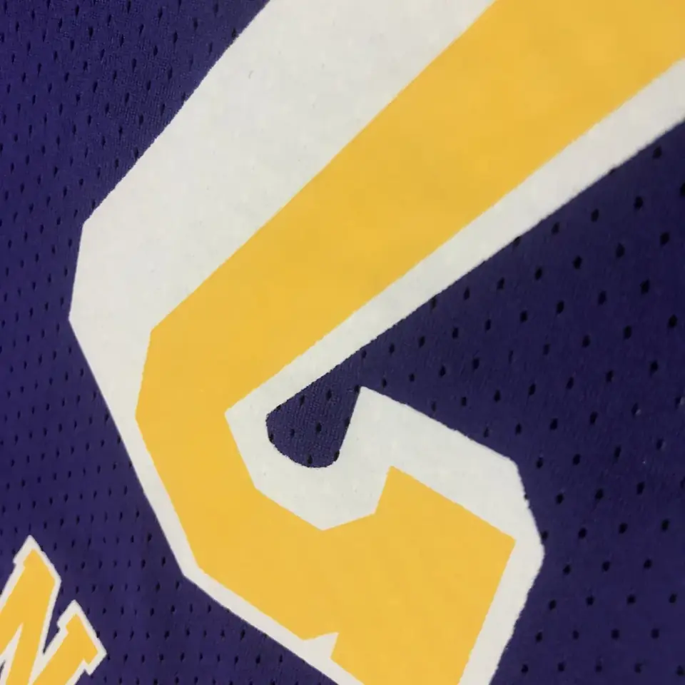 Foto 5 de Mitchellness Lakers de Los Ángeles morado número 32 Johnson camiseta retro de malla de manga corta