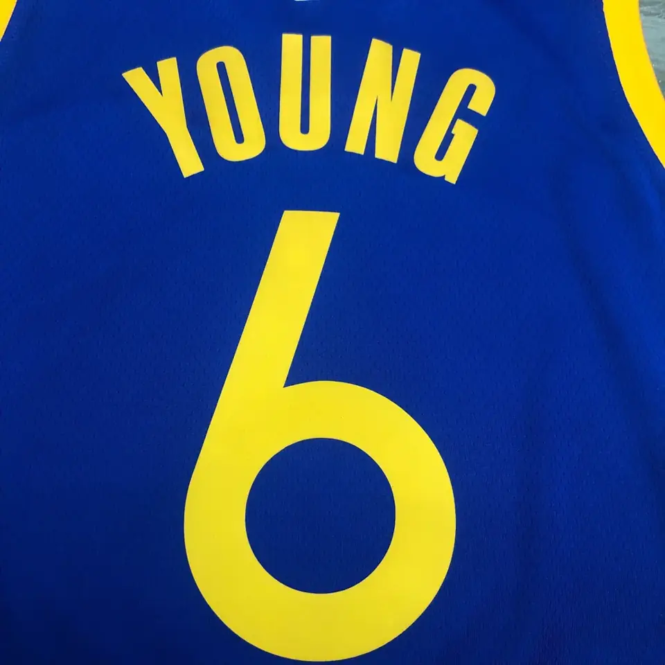 Foto 7 de Temporada 20 Golden State Warriors cuello en V, azul, nº 6 Nick Young