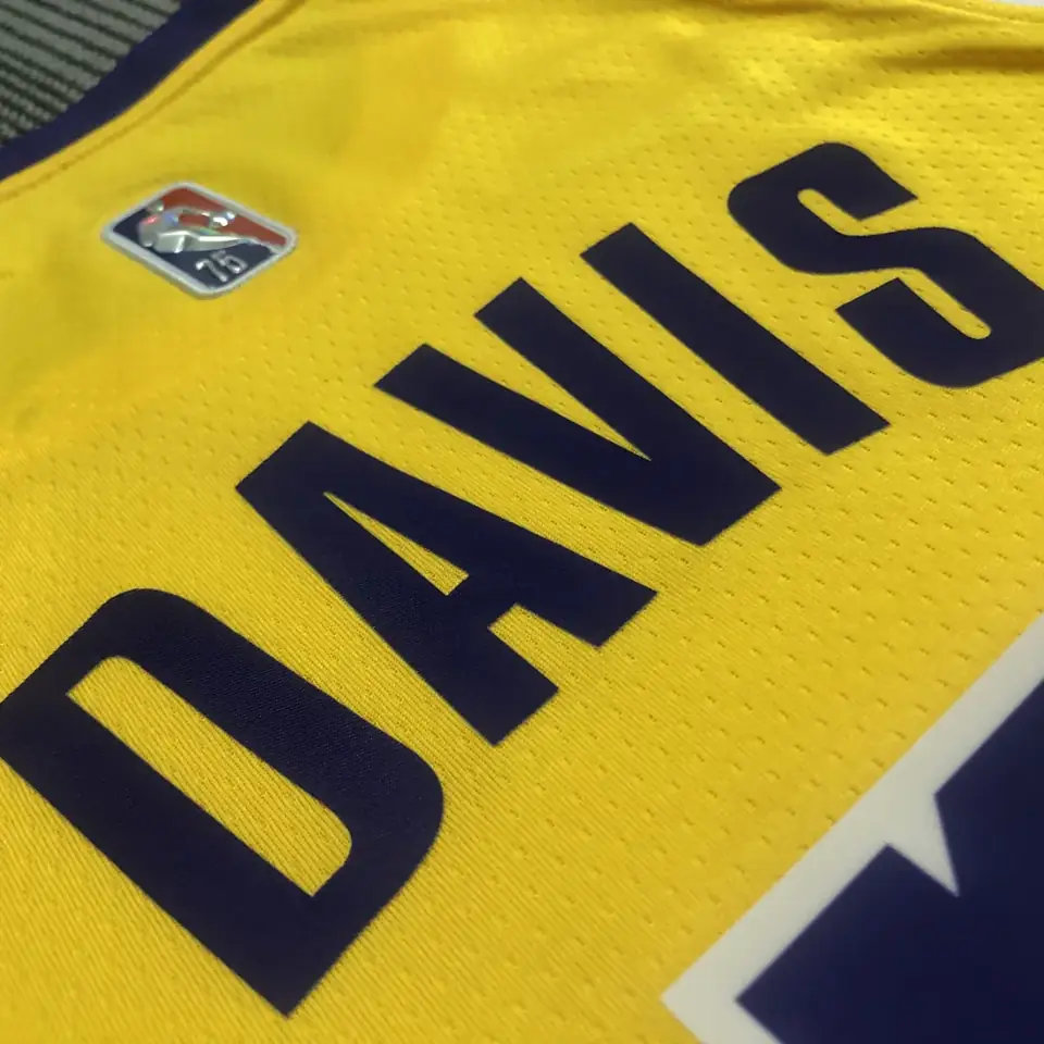 Foto 6 de 75º aniversario Lakers de Los Ángeles amarillo número 3 Anthony Davis