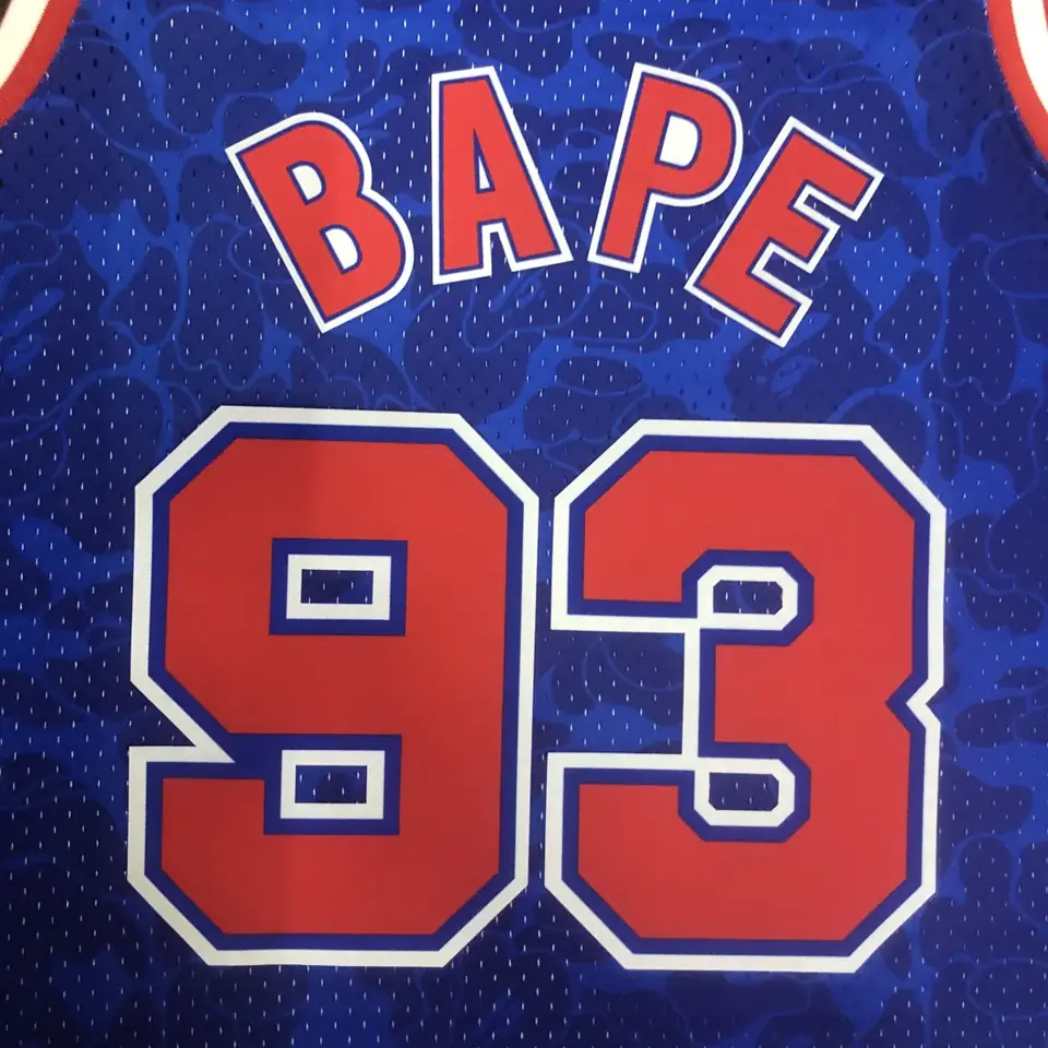 Foto 5 de Camiseta colaborativa BAPE×M&N: Brooklyn Nets azul número 93