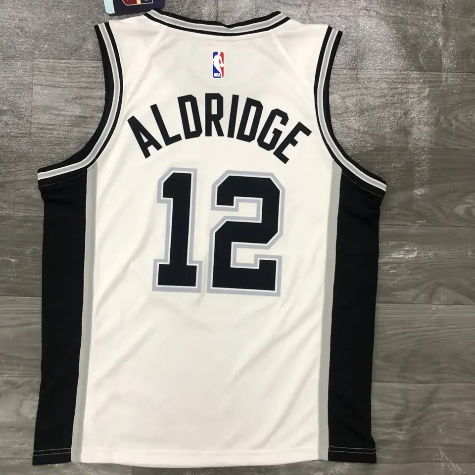 Foto 2 de San Antonio Spurs blanco número 12 LaMarcus Aldridge