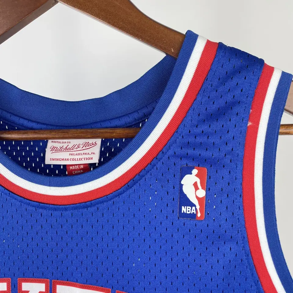 Foto 7 de Camiseta retro MN termo-sellada: SW 76ers temporada 82/83 azul número 6 Julius Erving