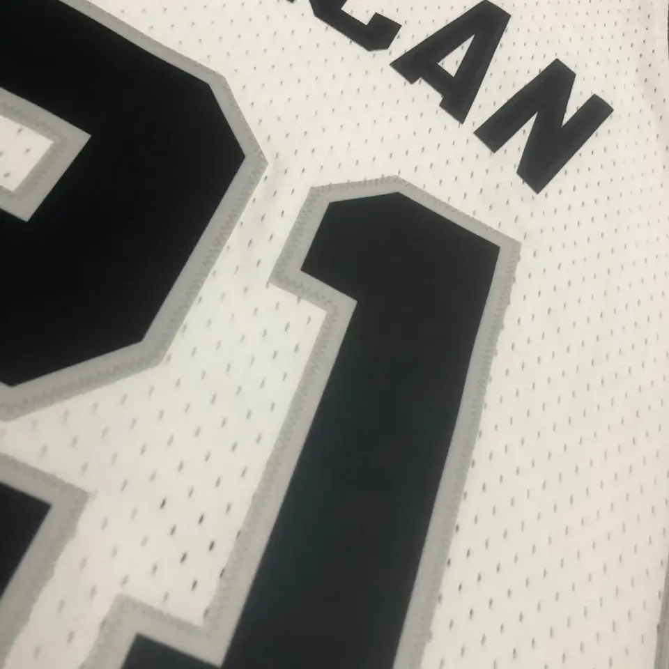 Foto 4 de MN camiseta retro termosellada: SW San Antonio Spurs temporada 1998/99 blanco n.º 21 Duncan