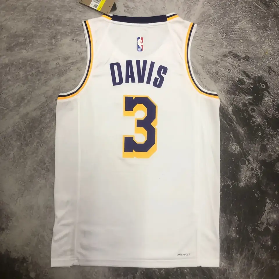 Foto 3 de Temporada 23 Los Angeles Lakers cuello redondo blanco n.º 3 Davis