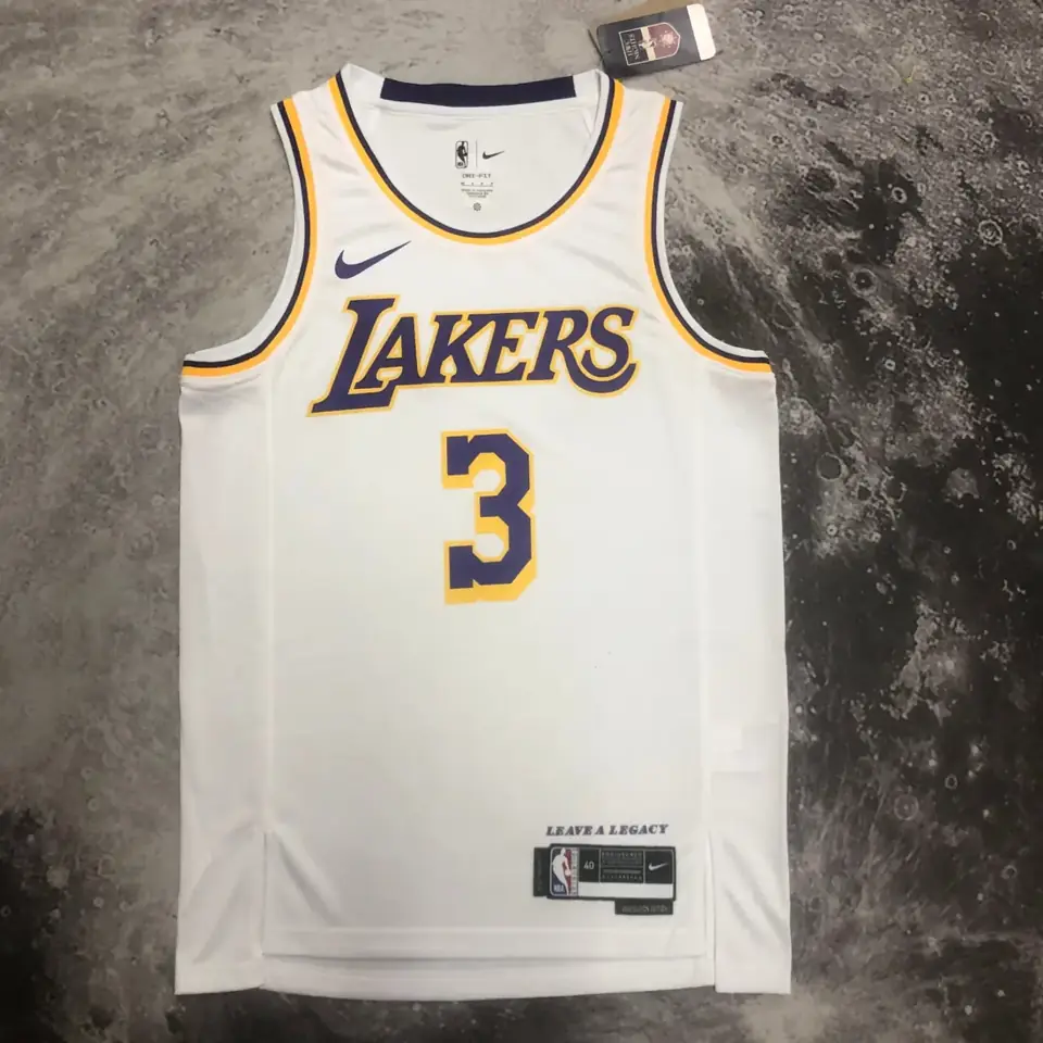 Foto 5 de Temporada 23 Los Angeles Lakers cuello redondo blanco n.º 3 Davis