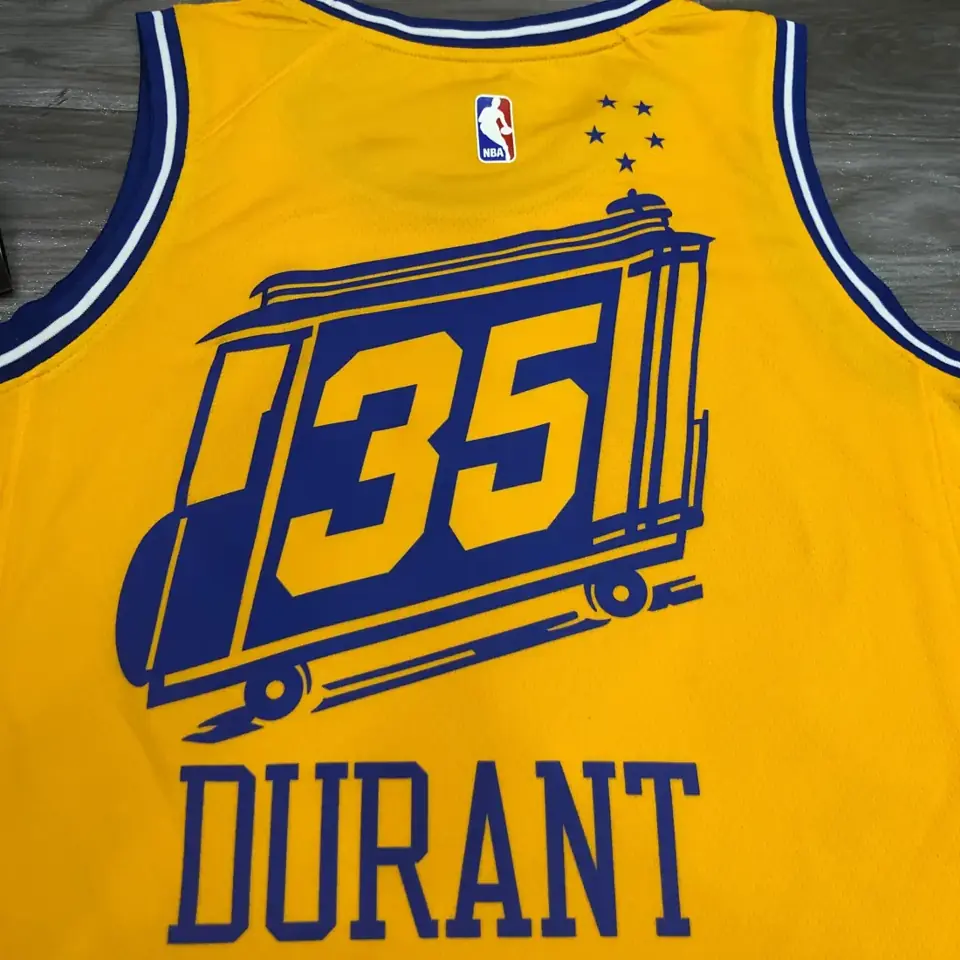 Foto 5 de Golden State Warriors edición tranvía, amarillo, nº 35 Kevin Durant