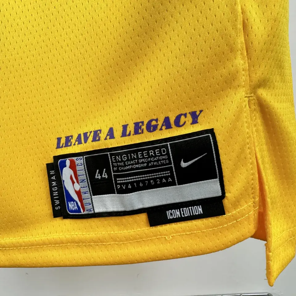 Foto 6 de Temporada 23 Lakers cuello redondo amarillo número 5 Ayton