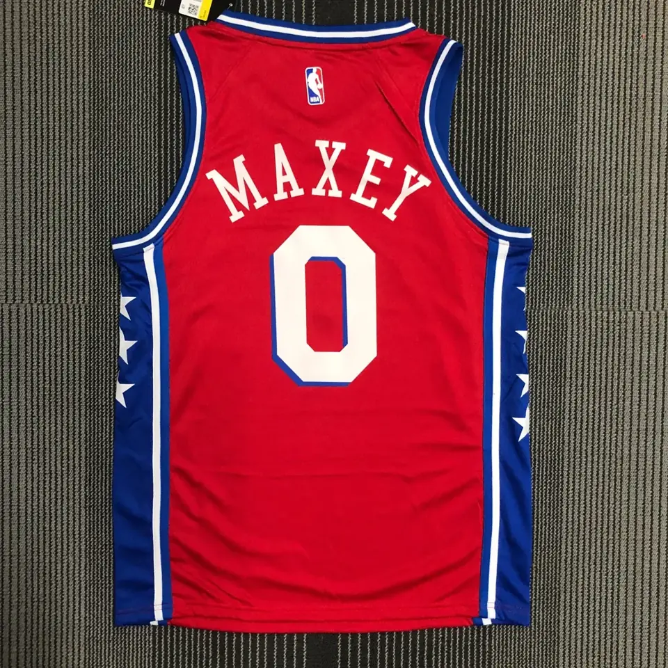 Foto 2 de 76ers edición Jumpman limitada rojo número 0 Maxey