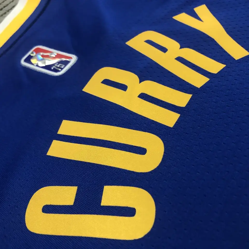 Foto 6 de 75.º aniversario Warriors cuello en V azul 2974 Curry