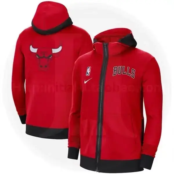 Foto 8 de Producto auténtico de tienda oficial internacional: chaqueta de calentamiento versión de jugador GI de los Bulls de Chicago