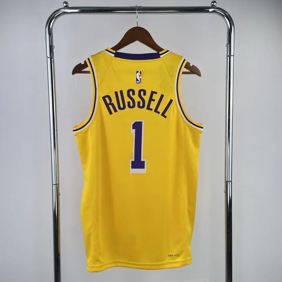 Foto 2 de Lakers cuello redondo amarillo nº 1 Russell