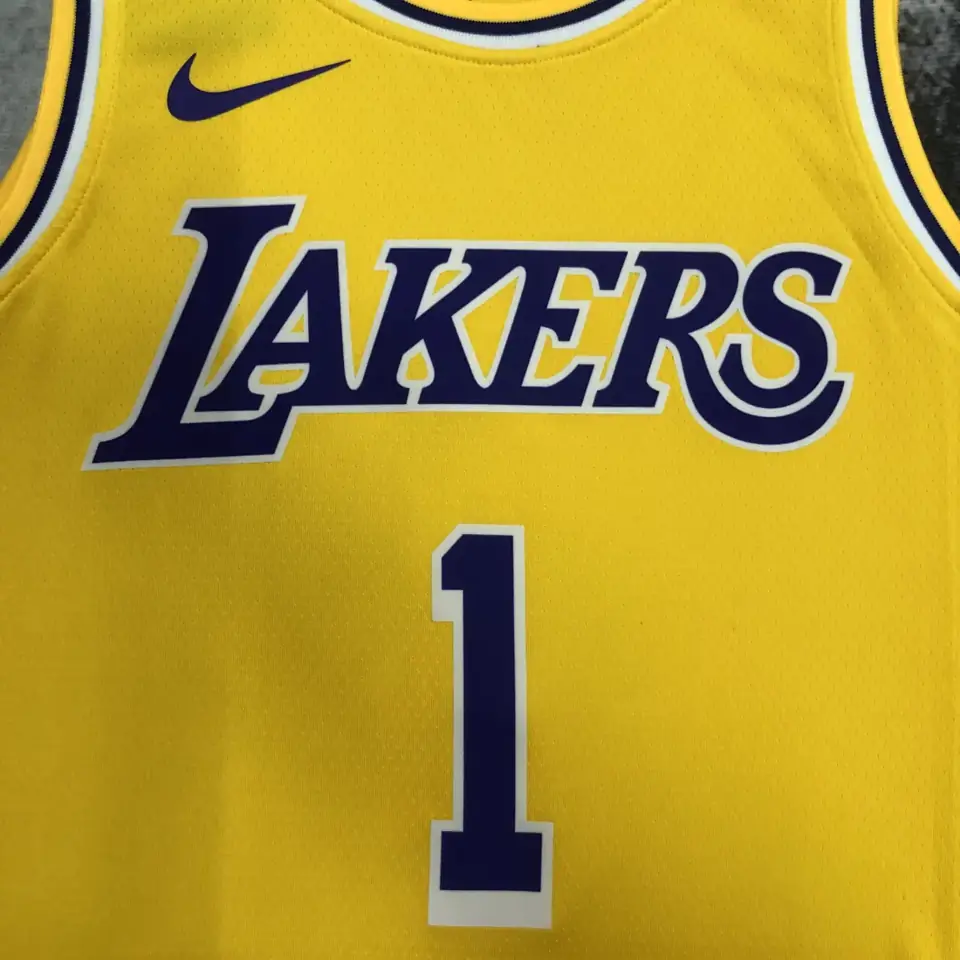 Foto 5 de Lakers cuello redondo amarillo nº 1 Russell