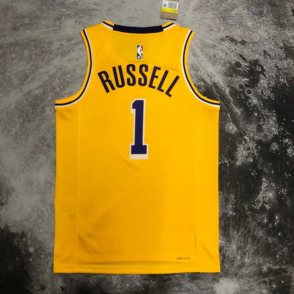 Foto 6 de Lakers cuello redondo amarillo nº 1 Russell