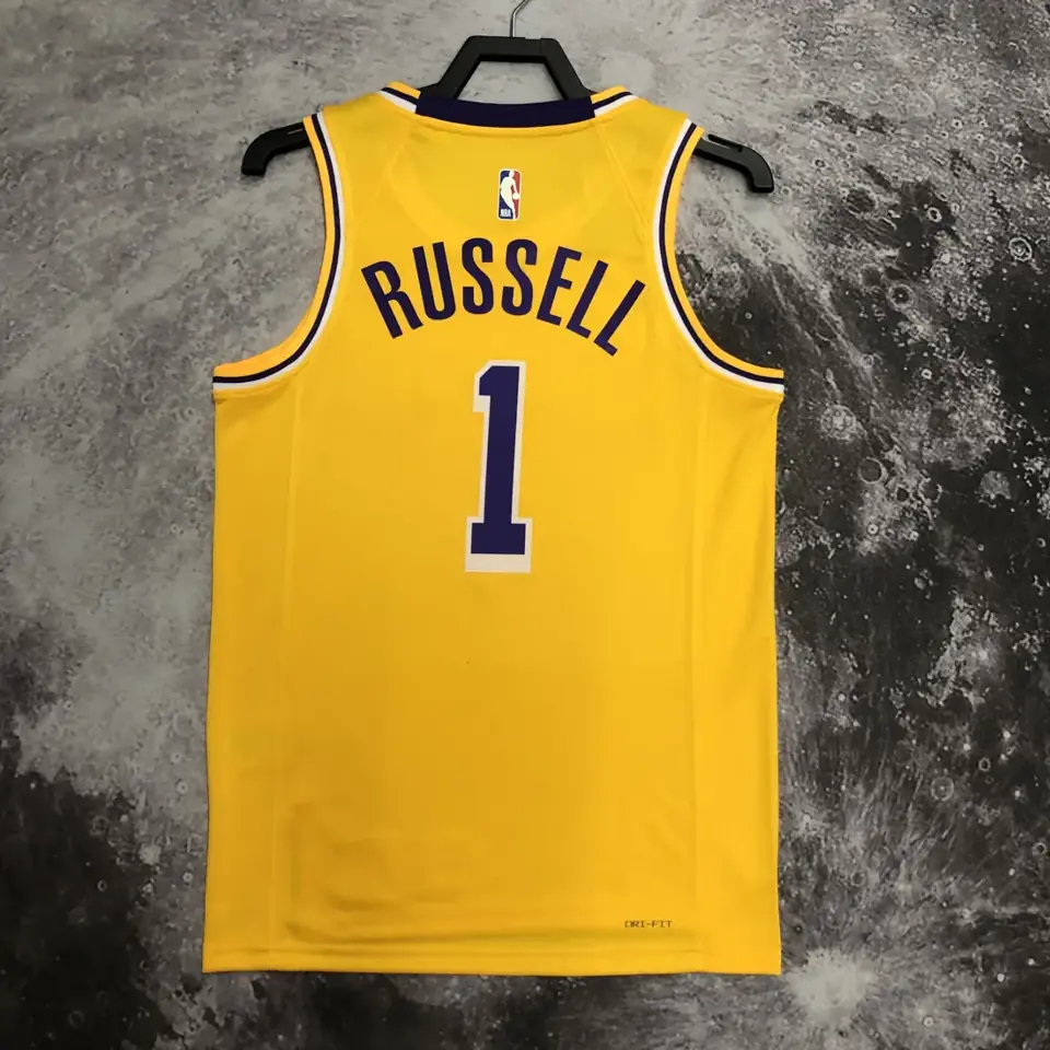 Foto 8 de Lakers cuello redondo amarillo nº 1 Russell