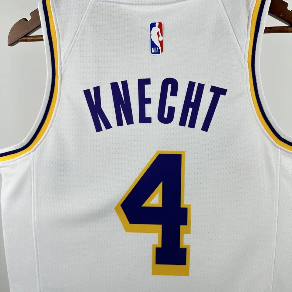 Foto 6 de Temporada 23 Los Angeles Lakers Color blanco número 4 Knecht