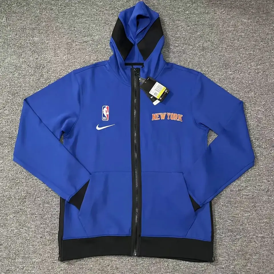 Foto 3 de Producto auténtico de tienda oficial internacional: versión de jugador GI chaqueta de calentamiento de los Knicks de Nueva York