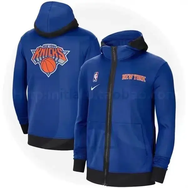 Foto 8 de Producto auténtico de tienda oficial internacional: versión de jugador GI chaqueta de calentamiento de los Knicks de Nueva York