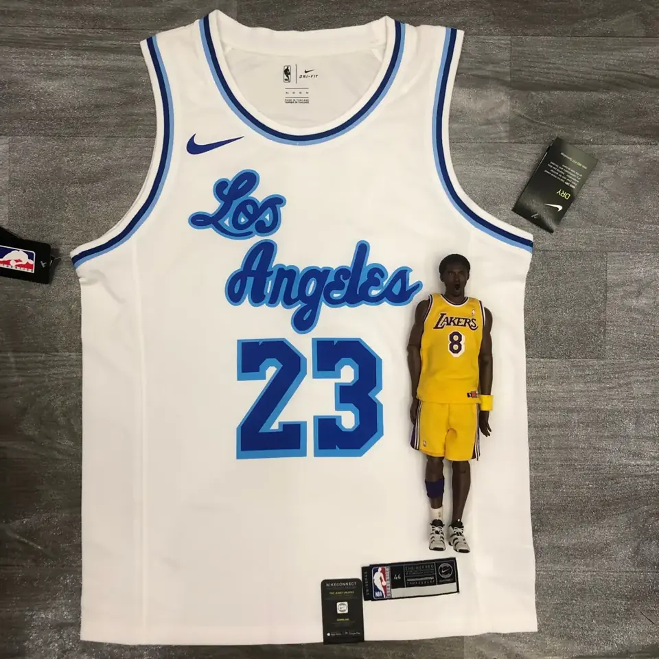 Foto 1 de Los Angeles Lakers Noche Latina retro, blanco, nº 23 LeBron James