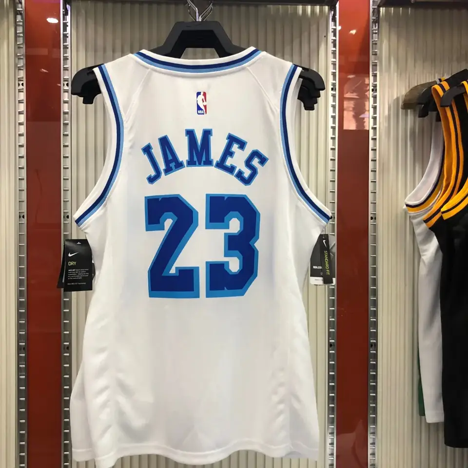 Foto 4 de Los Angeles Lakers Noche Latina retro, blanco, nº 23 LeBron James