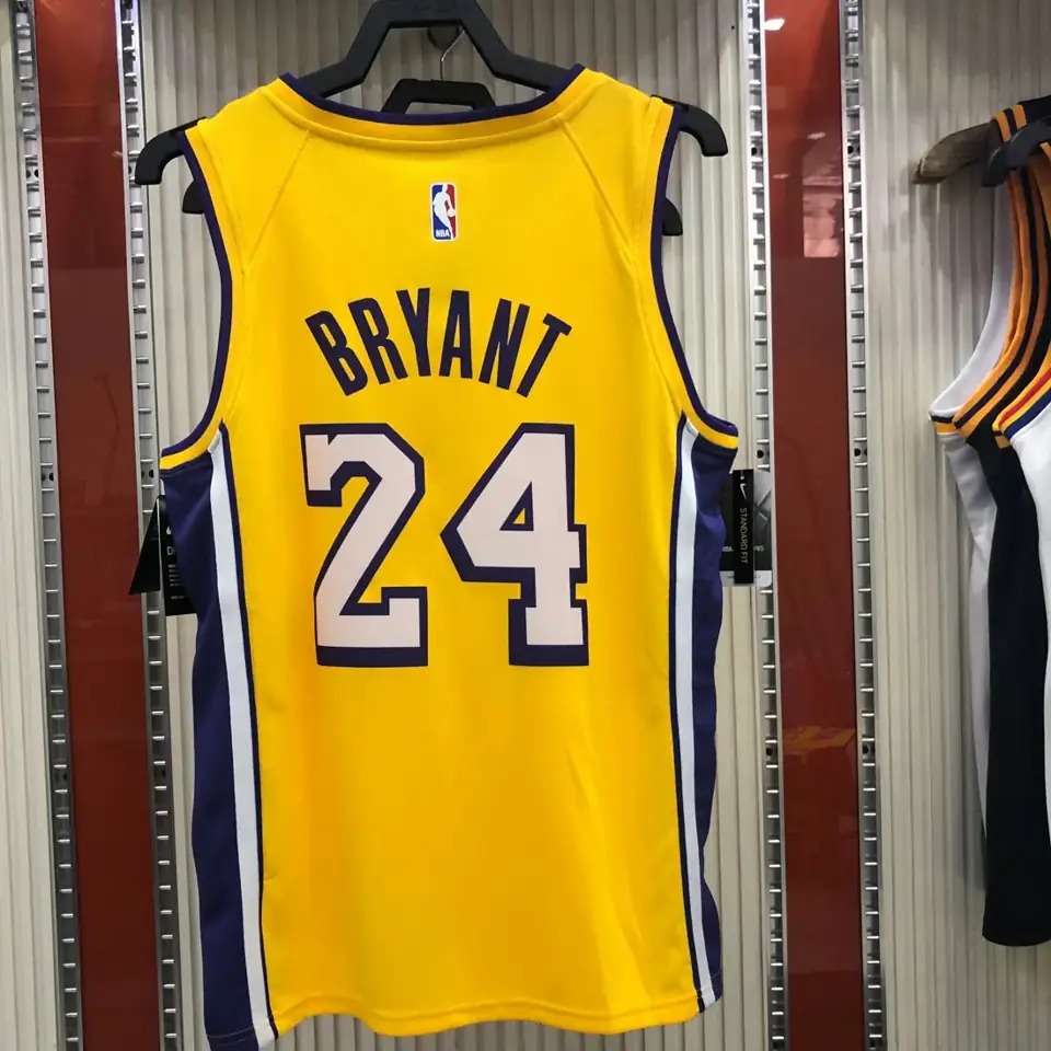 Foto 8 de Los Angeles Lakers amarillo cuello en V nº 24 Kobe