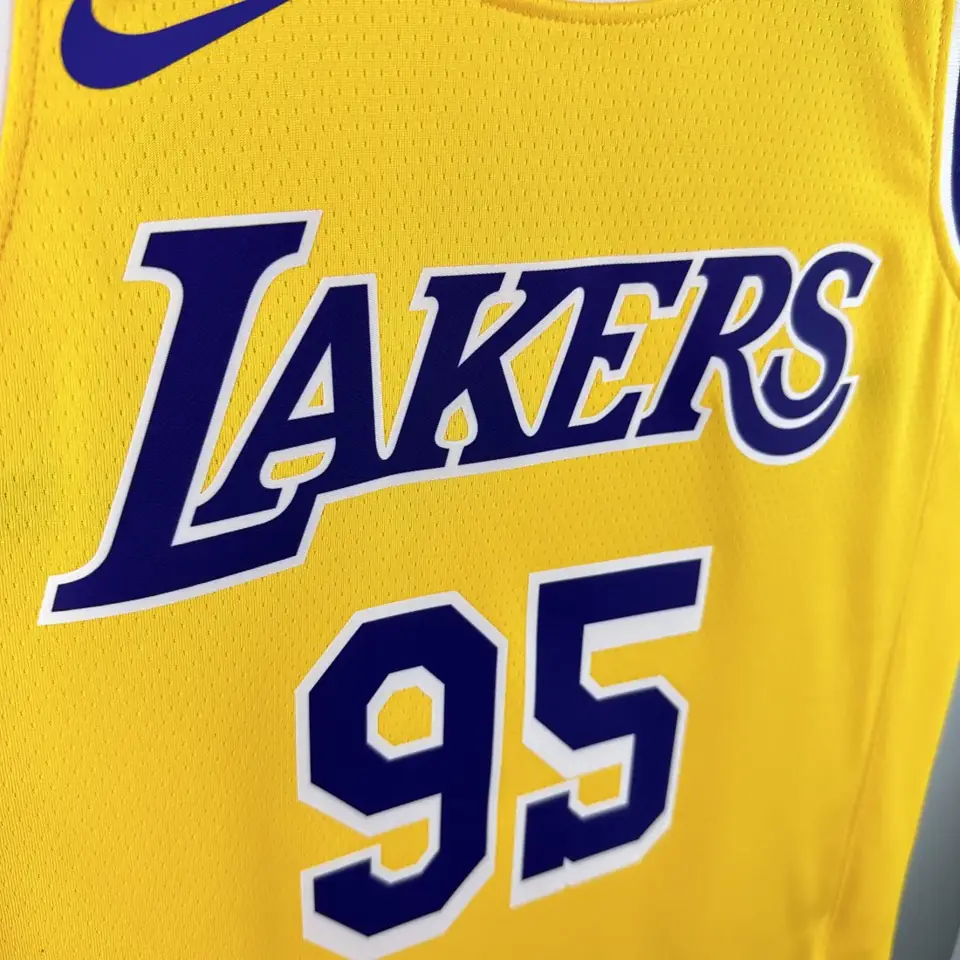 Foto 3 de Lakers cuello redondo amarillo #95 Anderson