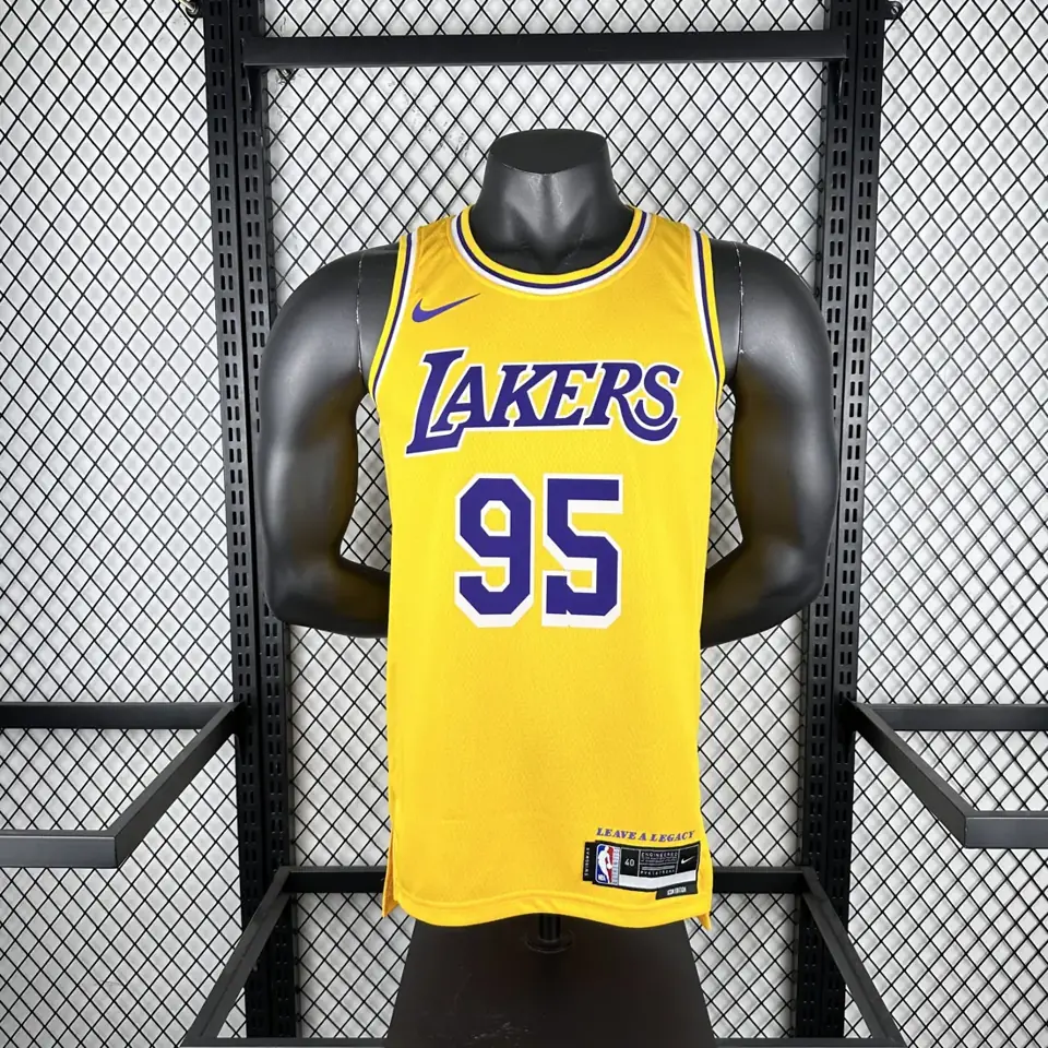 Foto 6 de Lakers cuello redondo amarillo #95 Anderson