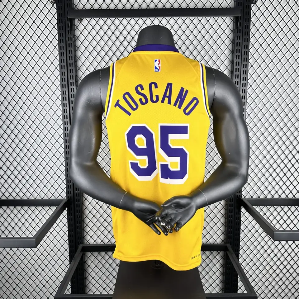 Foto 7 de Lakers cuello redondo amarillo #95 Anderson