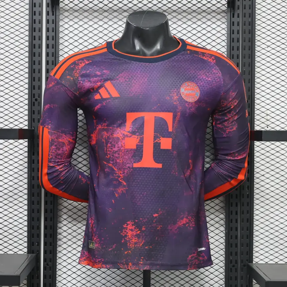 Foto 1 de 26-27 Bayern de Múnich visitante manga larga S-3XL