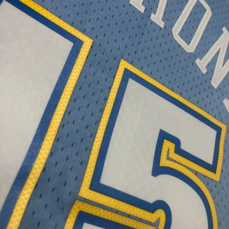 Foto 4 de Camiseta retro MN termoimpresa: SW Denver Nuggets temporada 03/04 azul Carolina n.º 15 Anthony