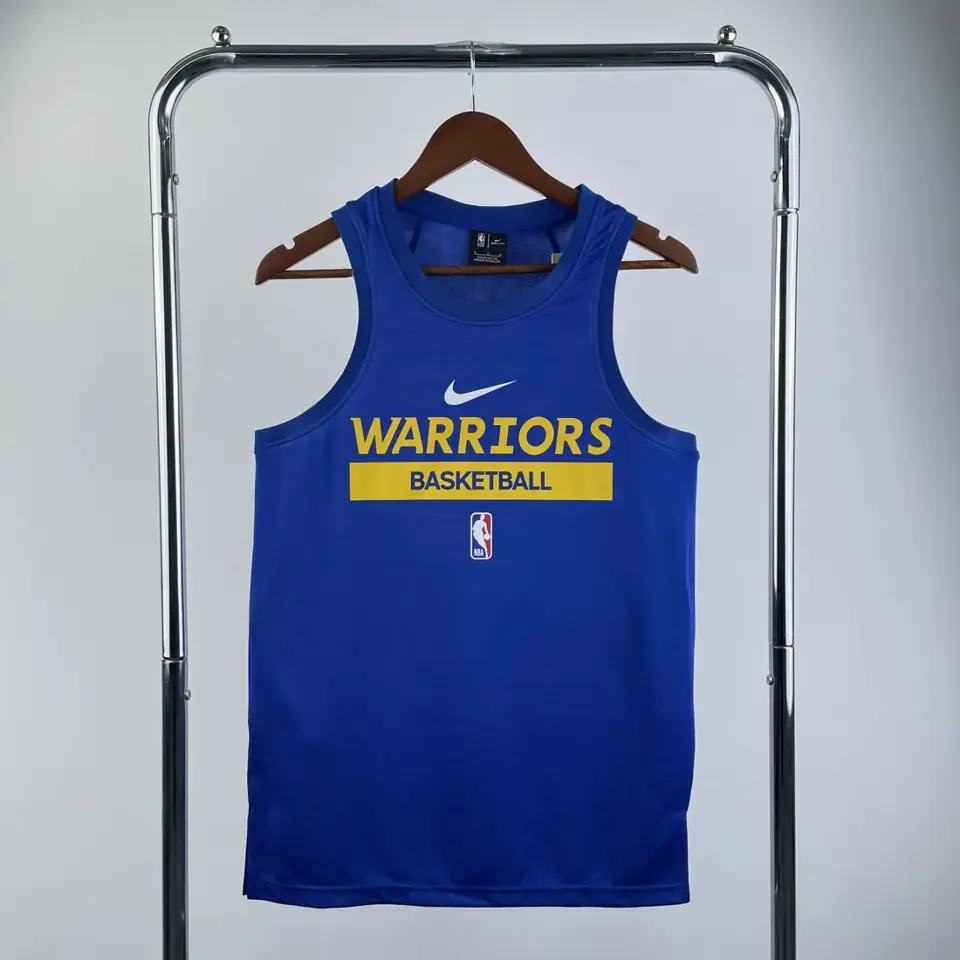 Foto 1 de Temporada 23 Golden State Warriors camiseta de entrenamiento versión jugador azul