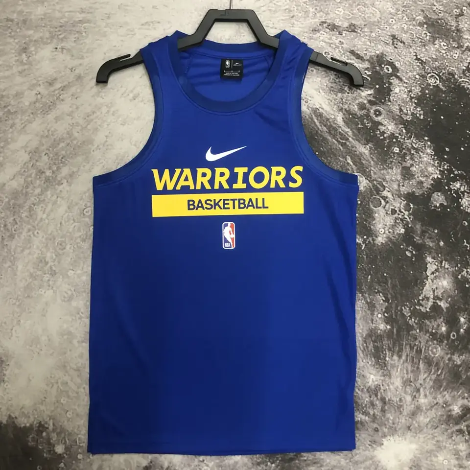 Foto 6 de Temporada 23 Golden State Warriors camiseta de entrenamiento versión jugador azul