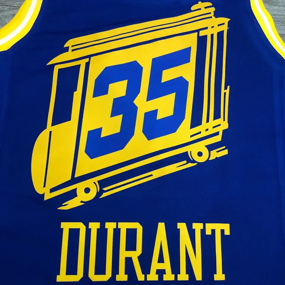 Foto 8 de Temporada 21 Warriors de Golden State Edición Tranvía azul n.º 35 Kevin Durant