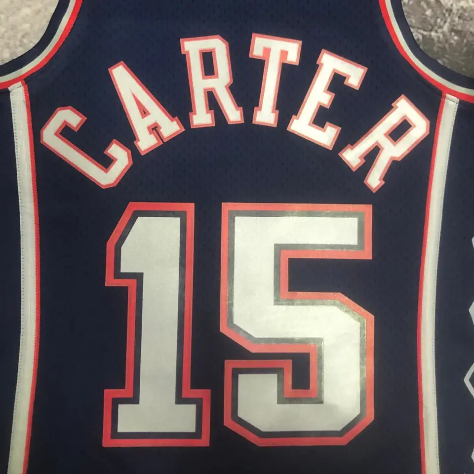 Foto 6 de MN camiseta retro termoimpresa: SW Nets temporada 06/07 azul marino nº 15 Vince Carter