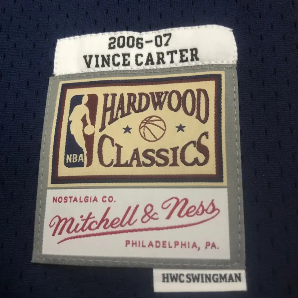 Foto 7 de MN camiseta retro termoimpresa: SW Nets temporada 06/07 azul marino nº 15 Vince Carter