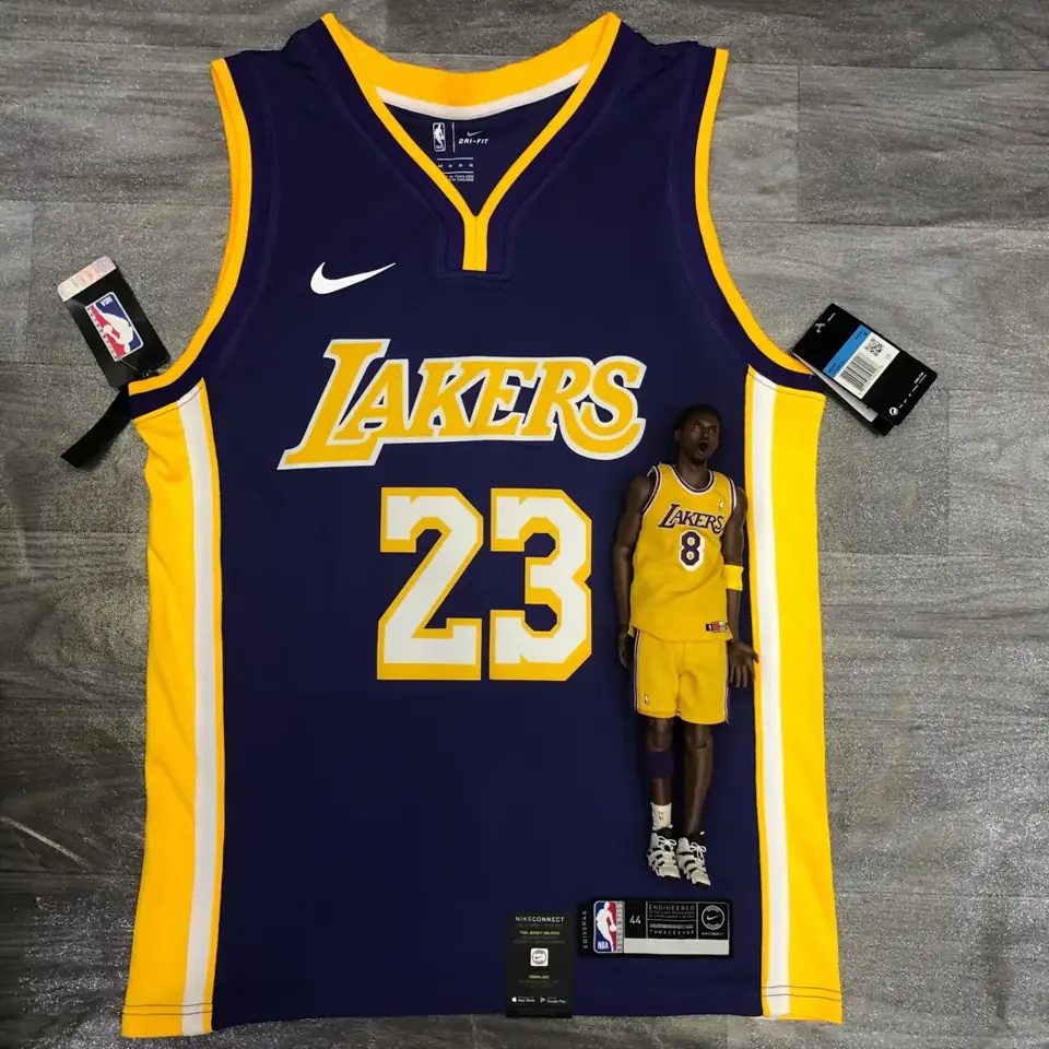 Foto 1 de Los Angeles Lakers morado de cuello en V nº 23 James