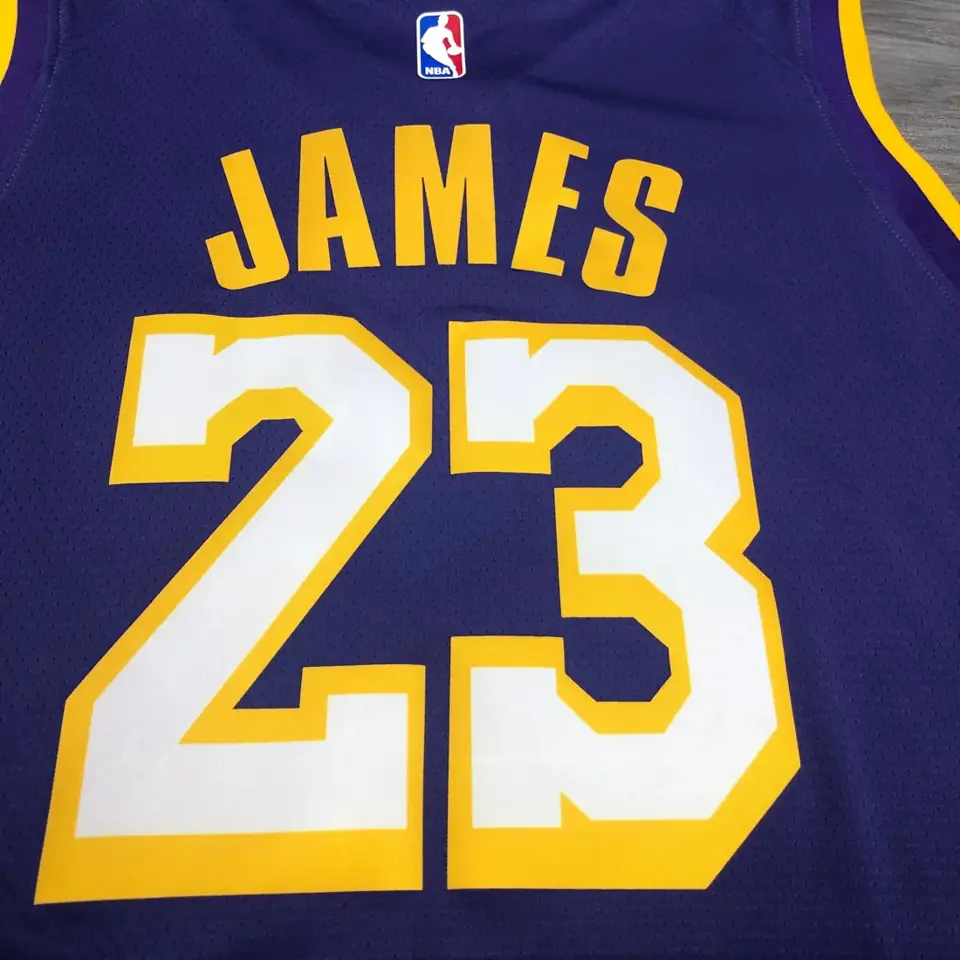 Foto 4 de Los Angeles Lakers morado de cuello en V nº 23 James