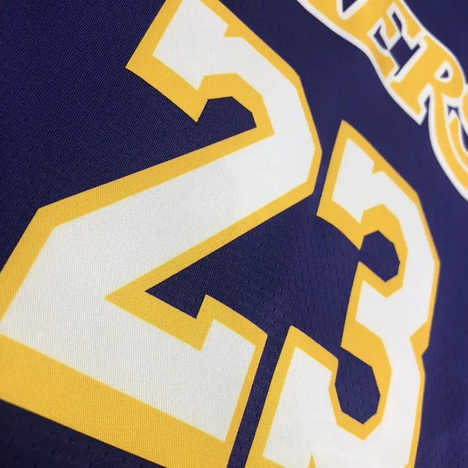 Foto 7 de Los Angeles Lakers morado de cuello en V nº 23 James