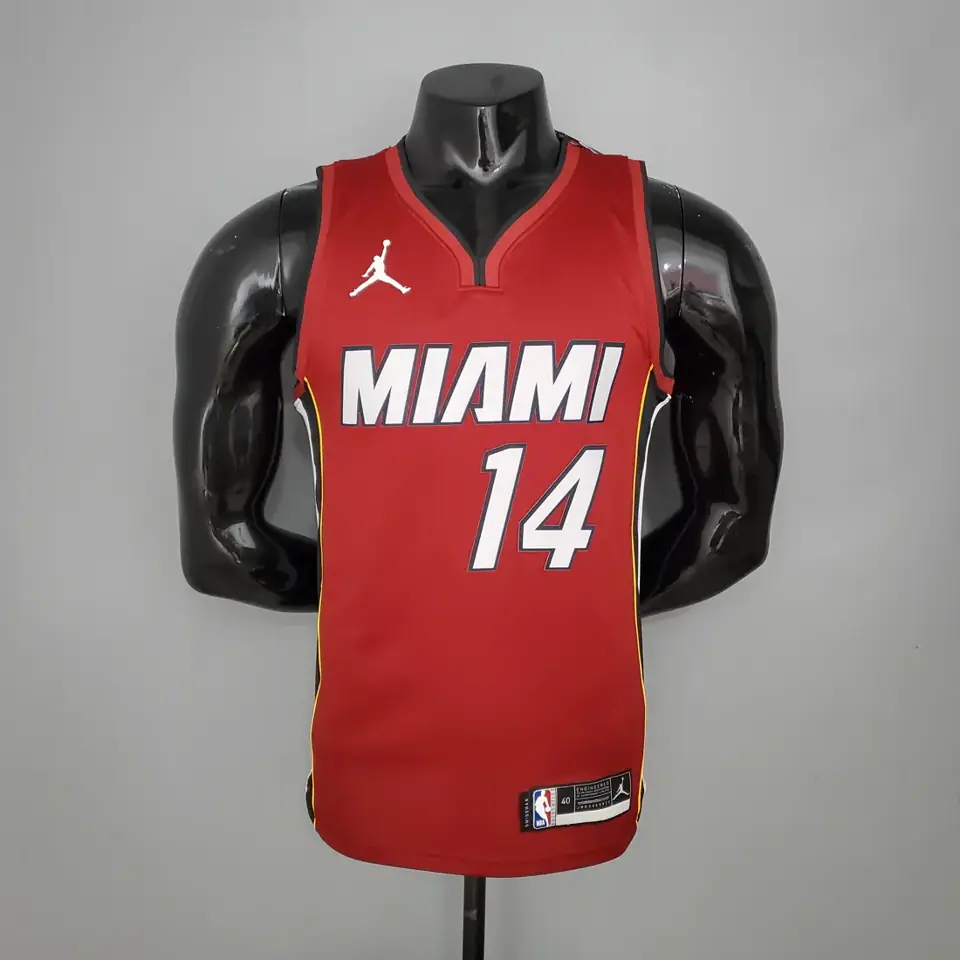 Foto 3 de Temporada 21 Heat tema Jordan cuello en V granate número 14 Herro