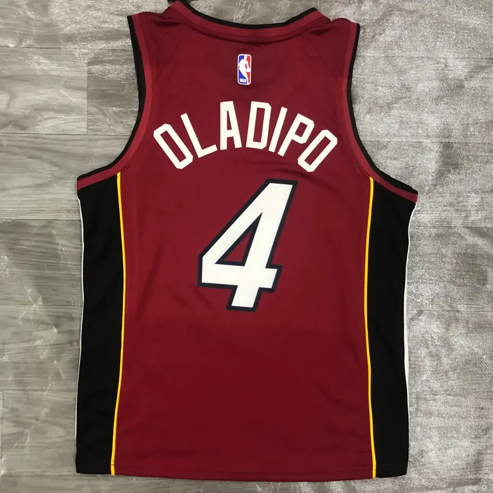 Foto 4 de Temporada 21 Miami Heat temática Jordan cuello en V granate nº 4 Oladipo