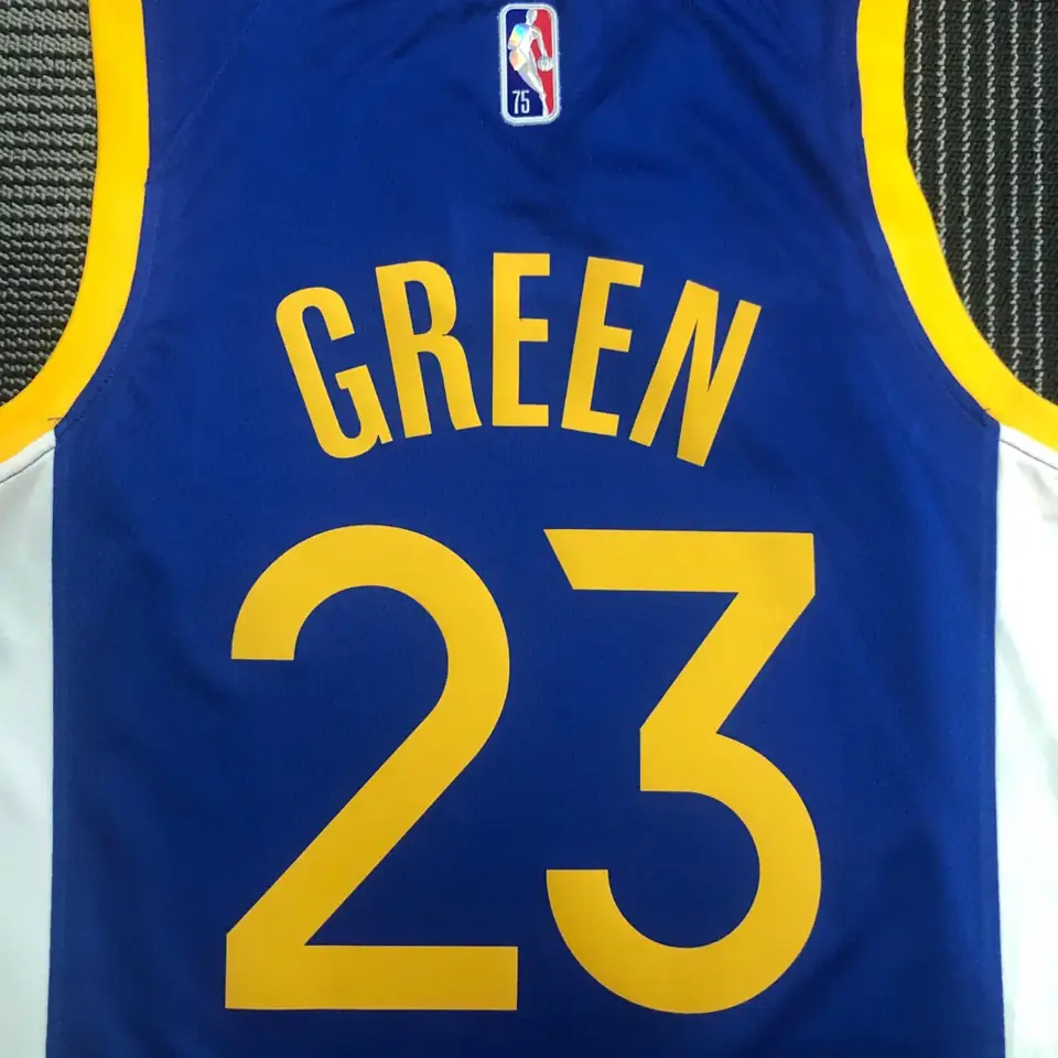 Foto 2 de 75.º aniversario Warriors azul número 23 Green