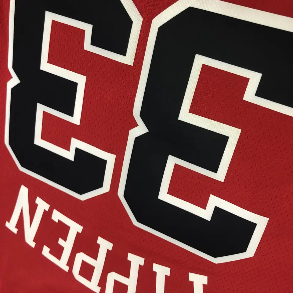 Foto 6 de Bulls cuello redondo rojo nº 33 Scottie Pippen